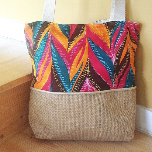 Tote bag en wax