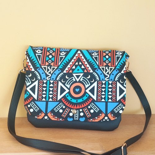 Sac besace grafik wax