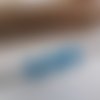 30 perles de verre ronde craquelée bleue - 6mm - ref 233.7 