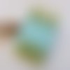 20 pinces à linge  - attache memo de couleur verte - 2.4 x 0.3 cm - ref 1.1 