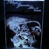 Parmentier gravure sur verre