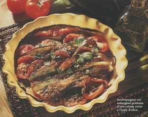 aubergines gratinées aux tomates