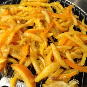 Ecorces d'oranges confites