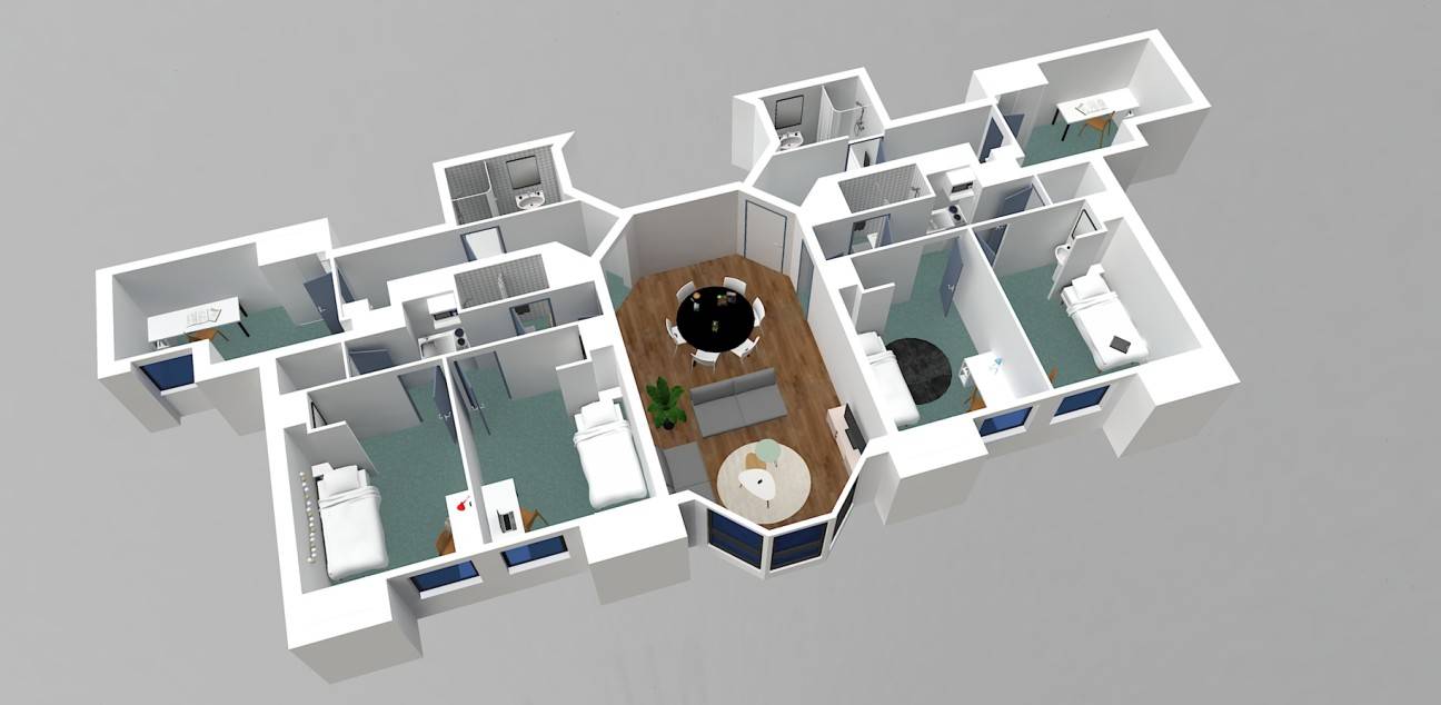 Plan 3D du logement