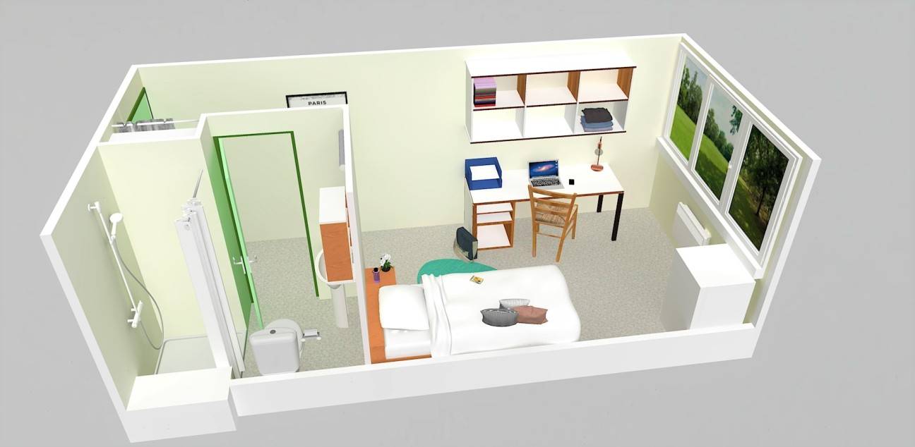 Plan 3D logement