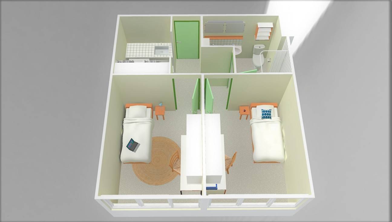 Plan 3D du logement