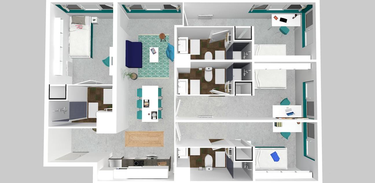 Plan 3D logement