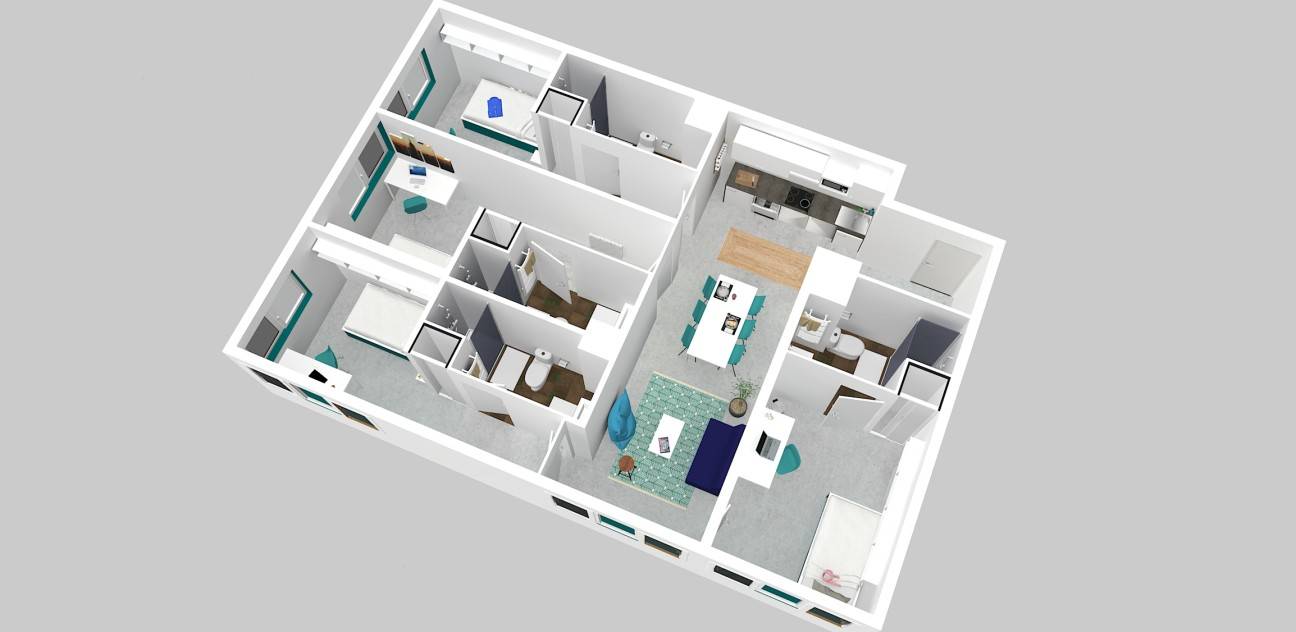 Plan 3D du logement