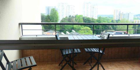 Balcon donnant sur salon