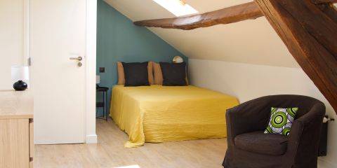 Chambre spacieuse et lumineuse