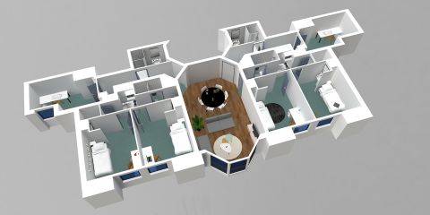 Plan 3D du logement