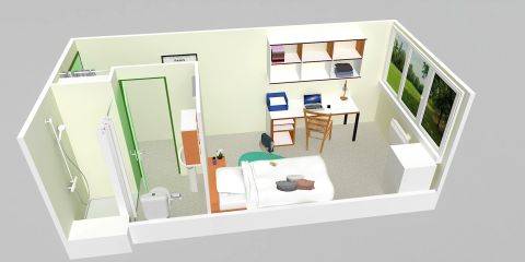 Plan 3D logement