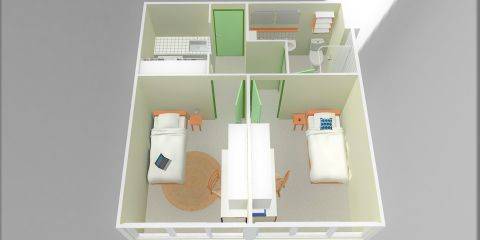 Plan 3D du logement