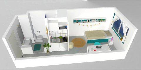 Plan 3D du logement