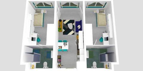 Plan 3D du logement