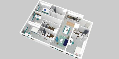 Plan 3D du logement