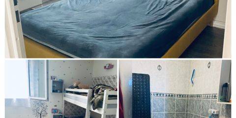 chambre 1 + chambre 2 + salle de bain