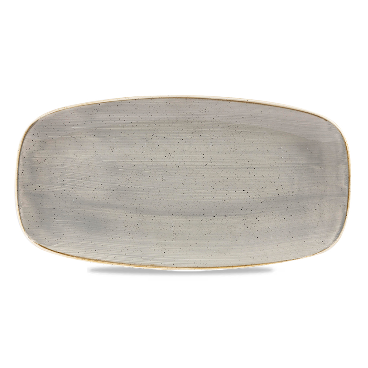 Chefs Oblong Platte No. 2, 26,9 x 12,7 cm, Stonecast Peppercorn Grey