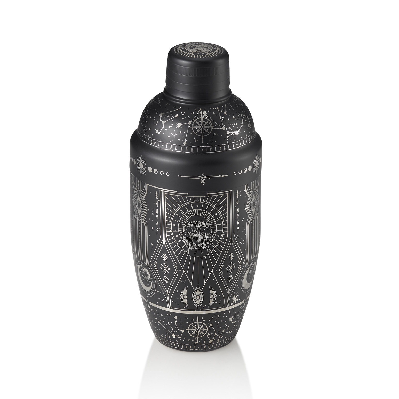 Shaker Tattoo, schwarz, 500ml, ø 8,5 cm