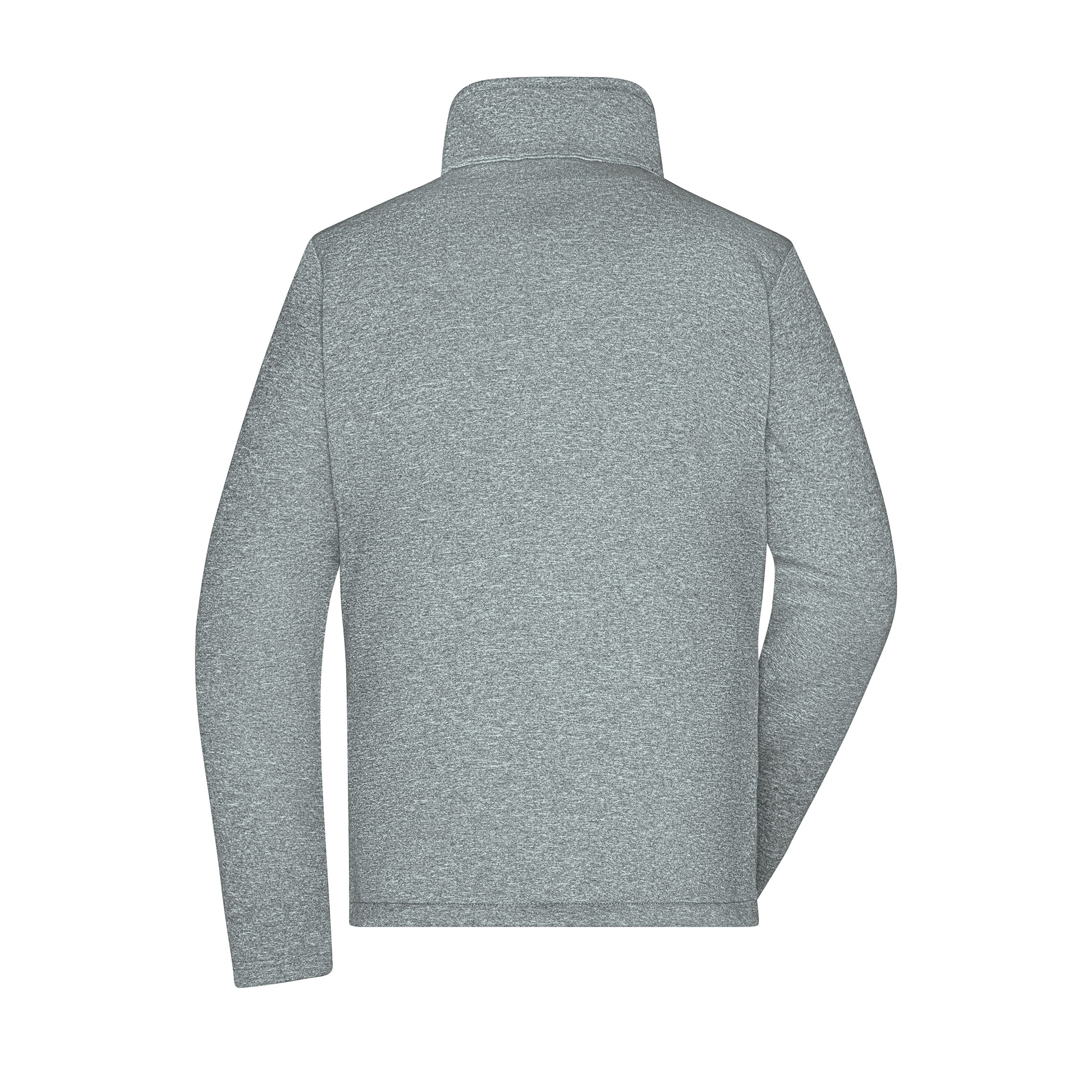 Damen-Softshelljacke in Melange-Optik, grau meliert/gelb