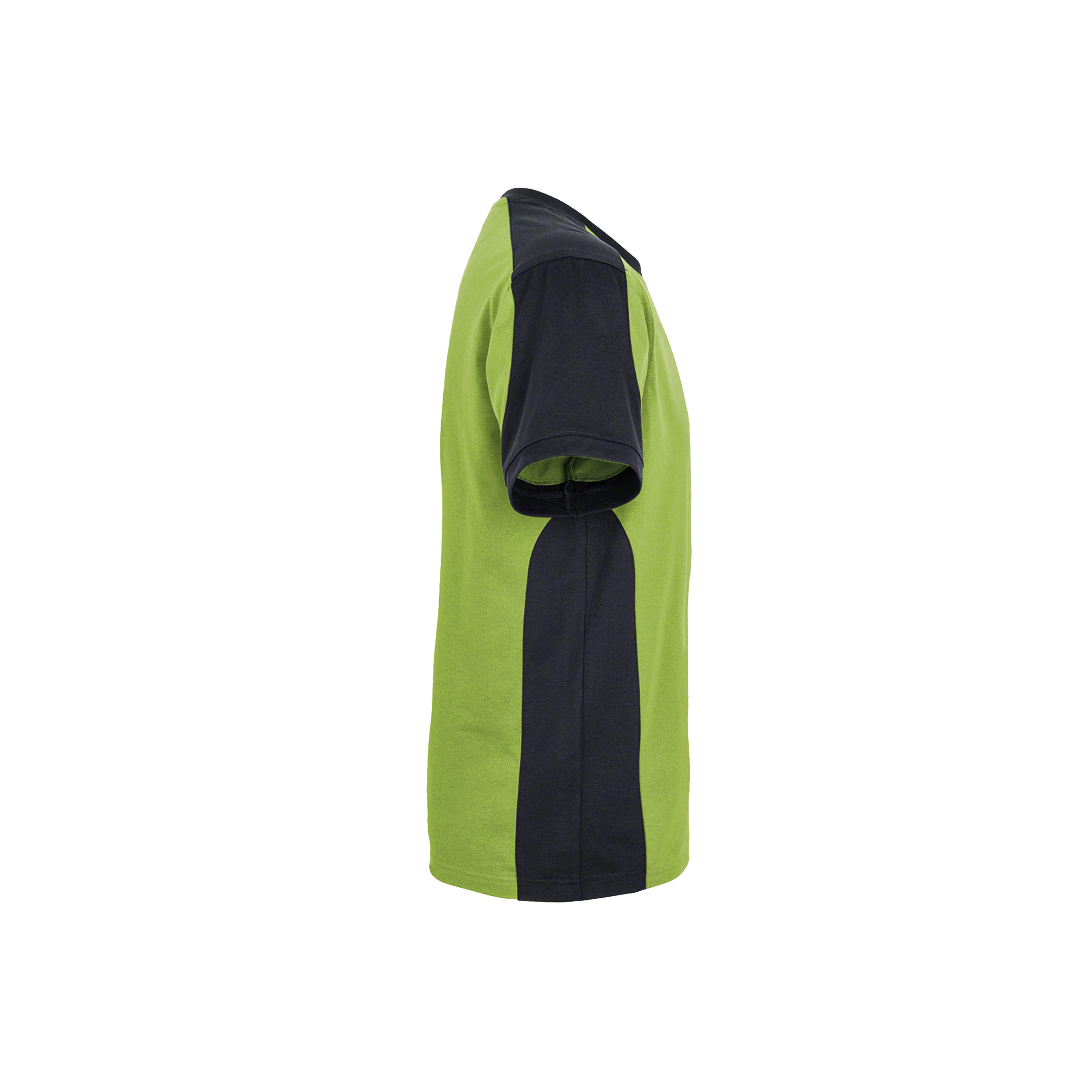 Unisex T-Shirt Contrast, kiwi/anthrazit