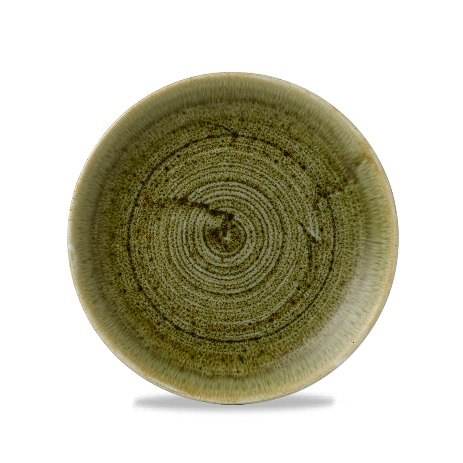 Coup Teller flach 16,5 cm, Stonecast Plume Olive