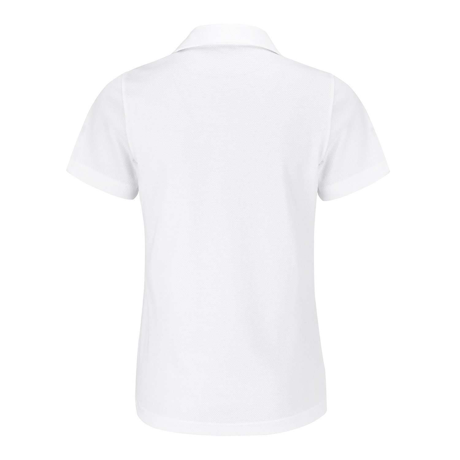 Poloshirt Waffelpique, 1/2 Arm weiß