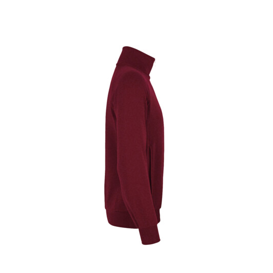 Unisex-Sweatjacke College, weinrot