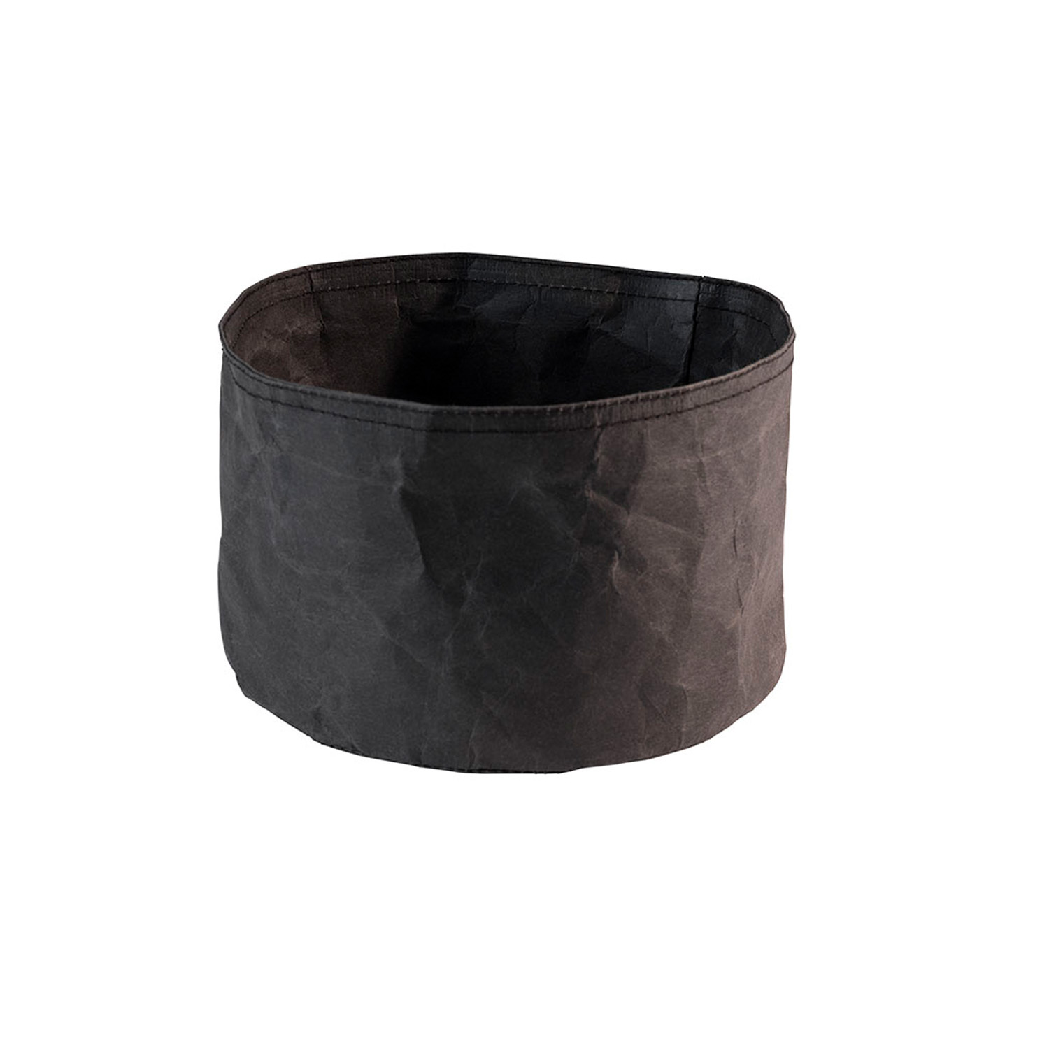 Brottasche Ø 20 cm, H: 13 cm 70% Naturfaser, 30% Kunstharz, schwarz