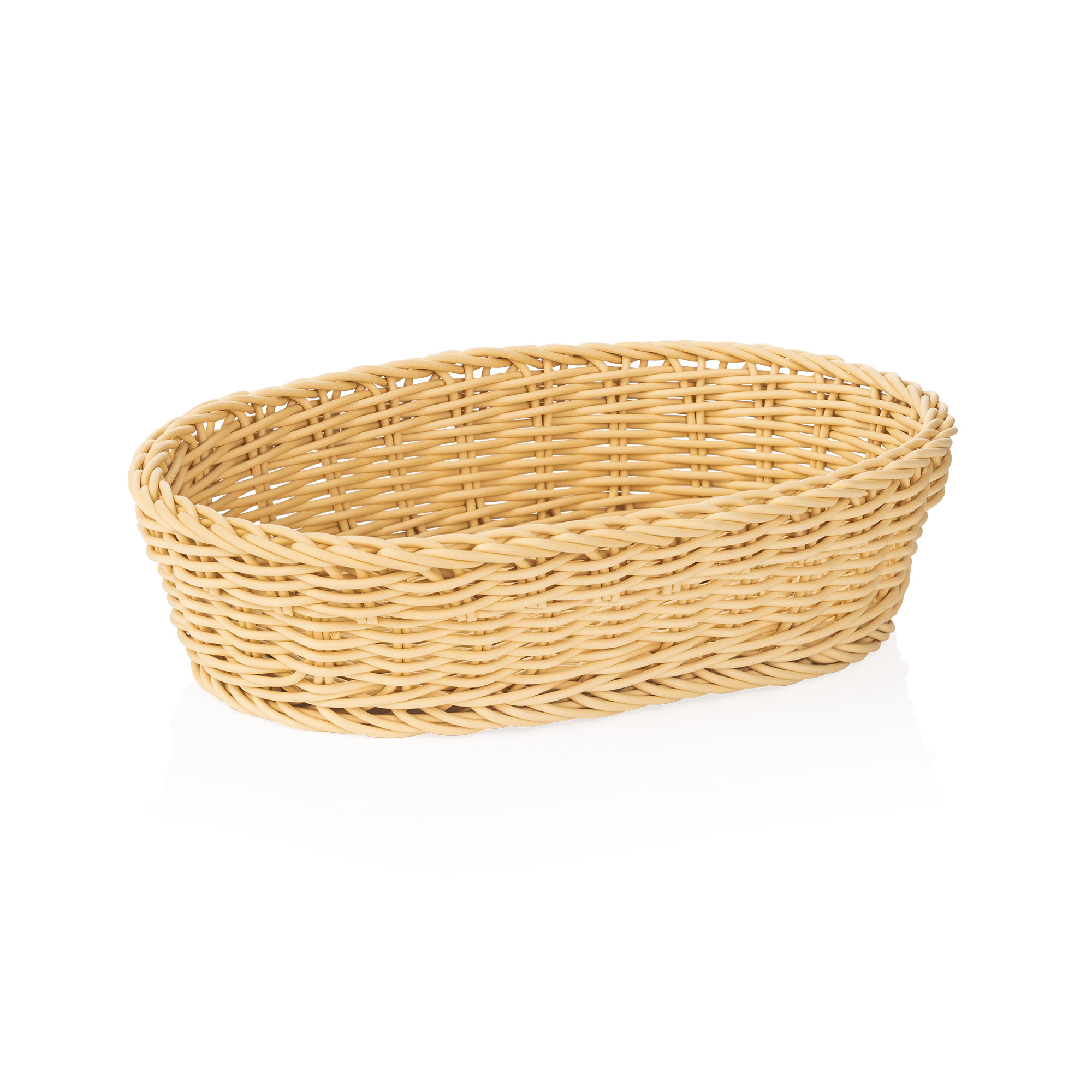 Tischkorb oval 28 x 16 x 8 cm, hellbeige