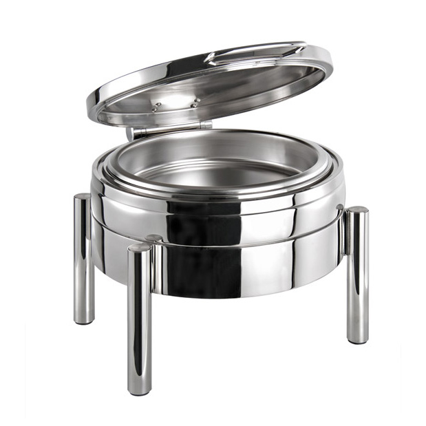 Chafing Dish rund -PREMIUM- 44 x 54 cm, H: 33 cm 18/8 Edelstahl 