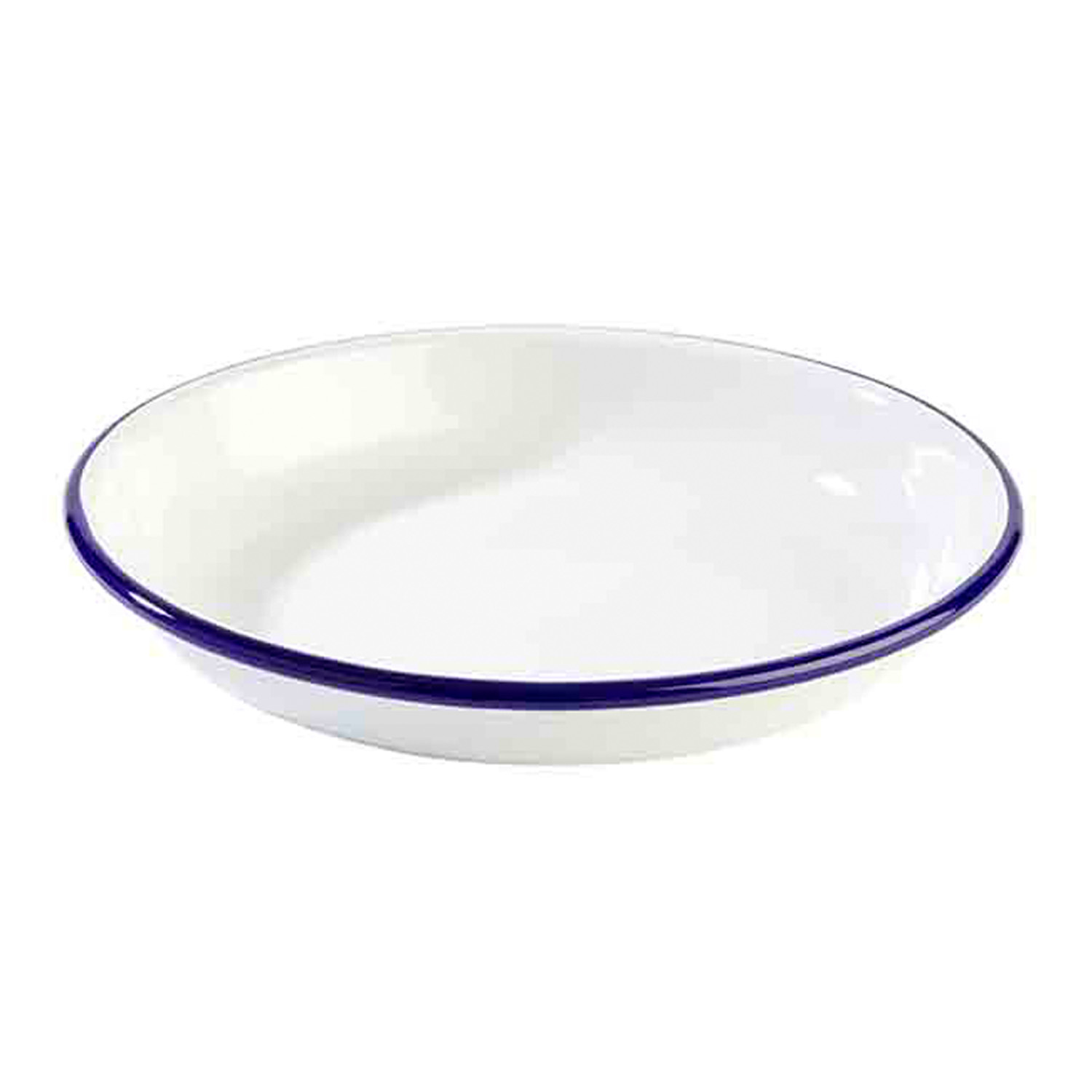 Teller, tief -ENAMELWARE- Ø 18 cm, H: 3,5 cm, 0,35 Literemailliertes Stahlblech 