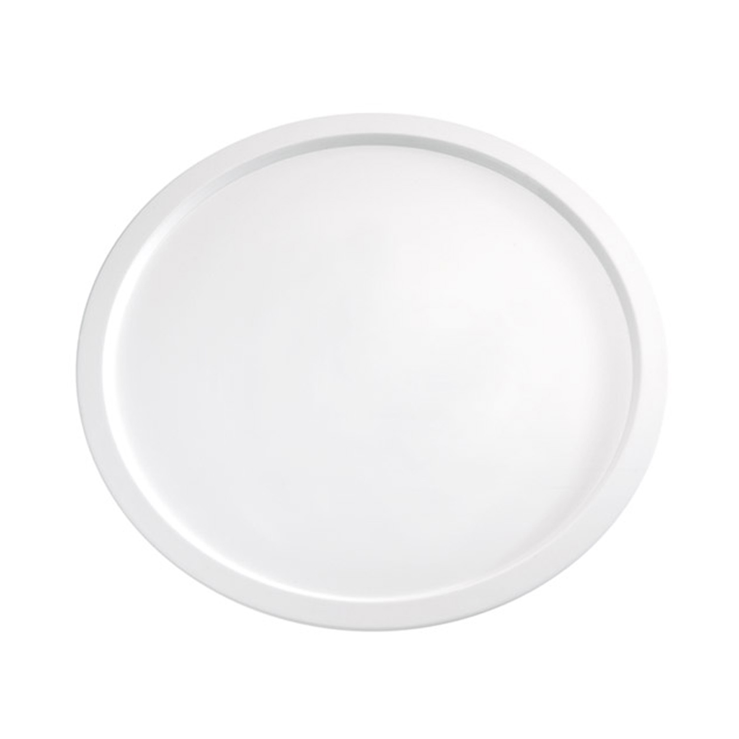 Tablett -PURE- Ø 38 cm, H: 2,5 cm Melamin, weiß 