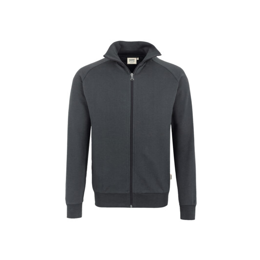 Unisex-Sweatjacke College, anthrazit