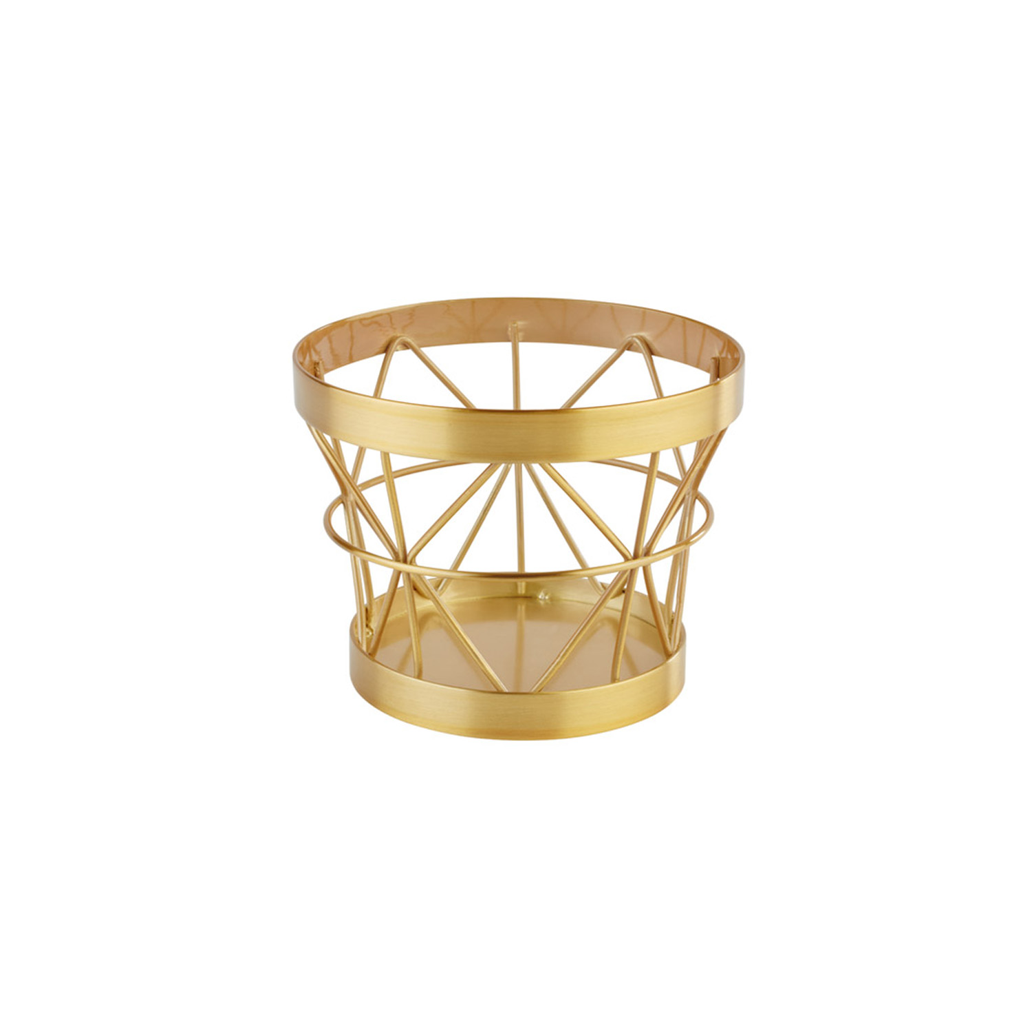 Buffetständer -APS PLUS- Ø 10,5 / 8,5 cm, H: 8 cm Metall, Gold-Look 