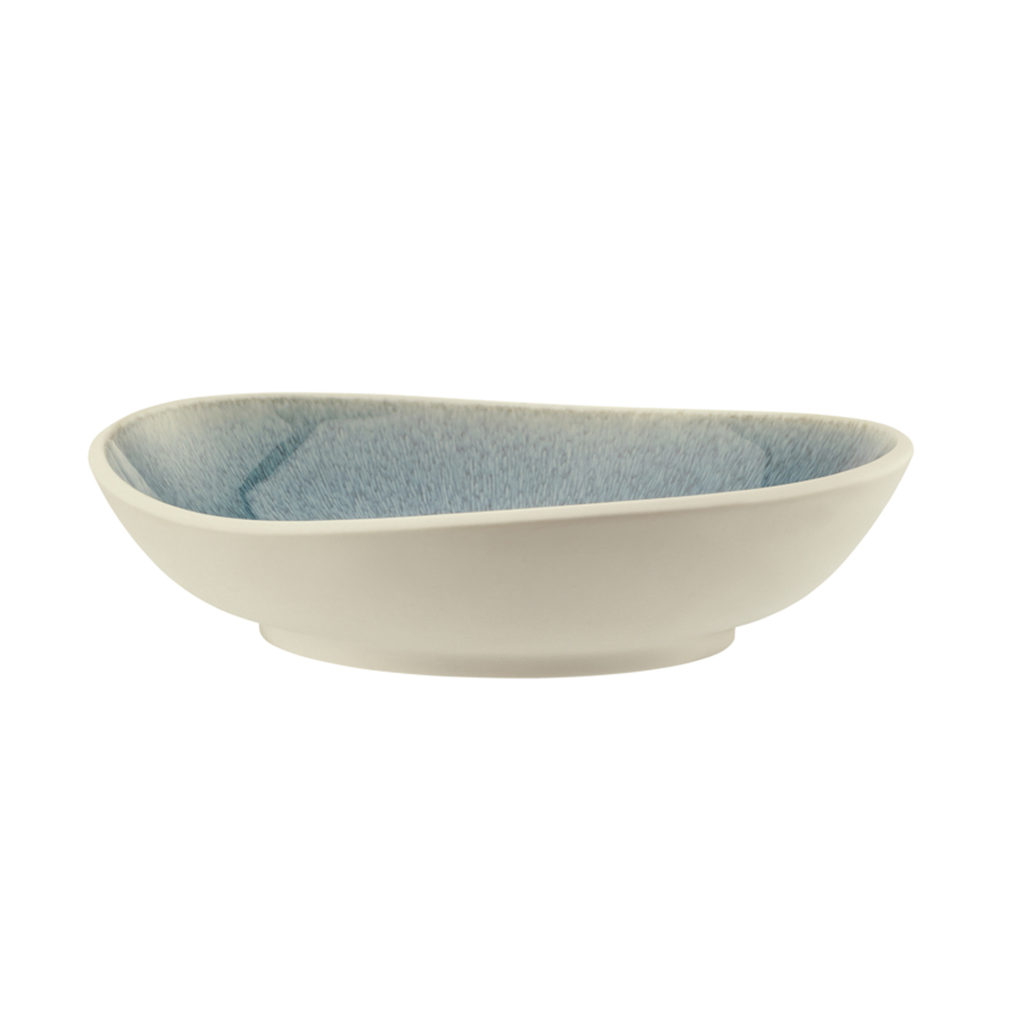 Teller tief 22 x 21 cm, Junto Stoneware Aquamarine