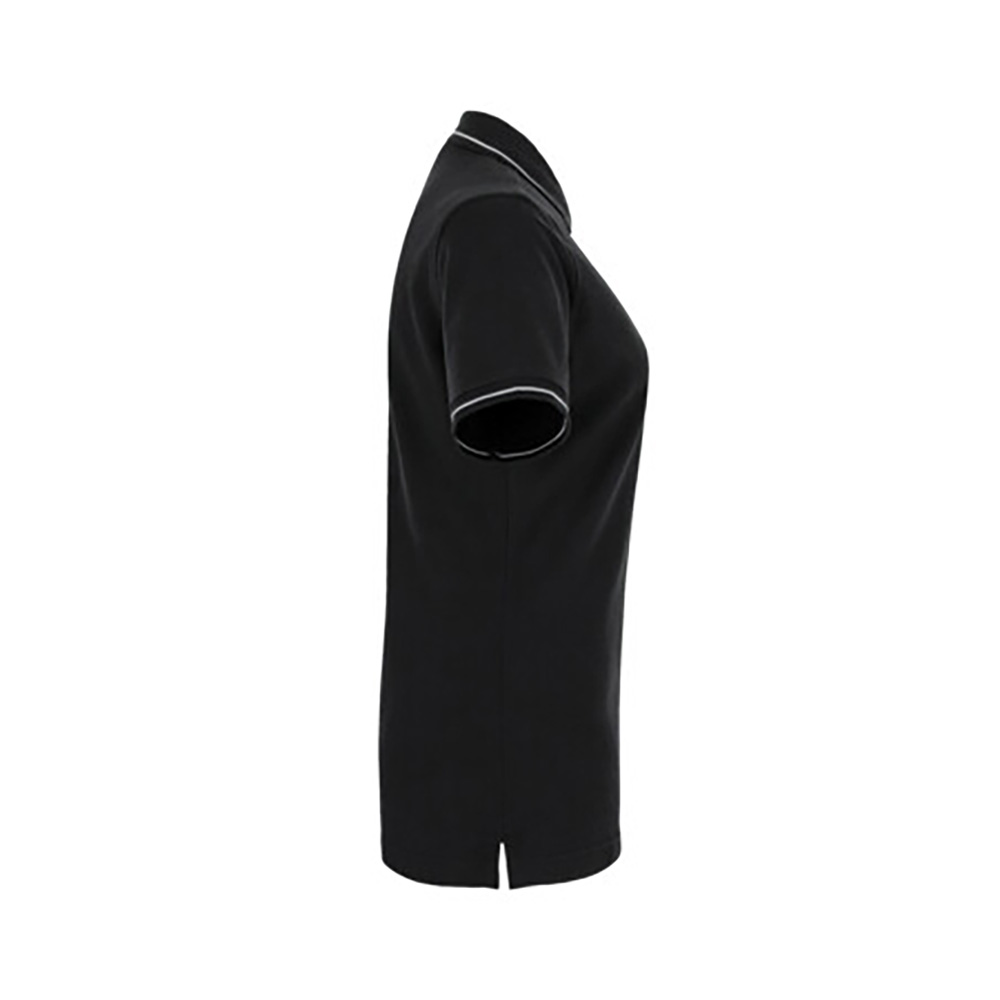 Woman-Polo Casual, schwarz/silber