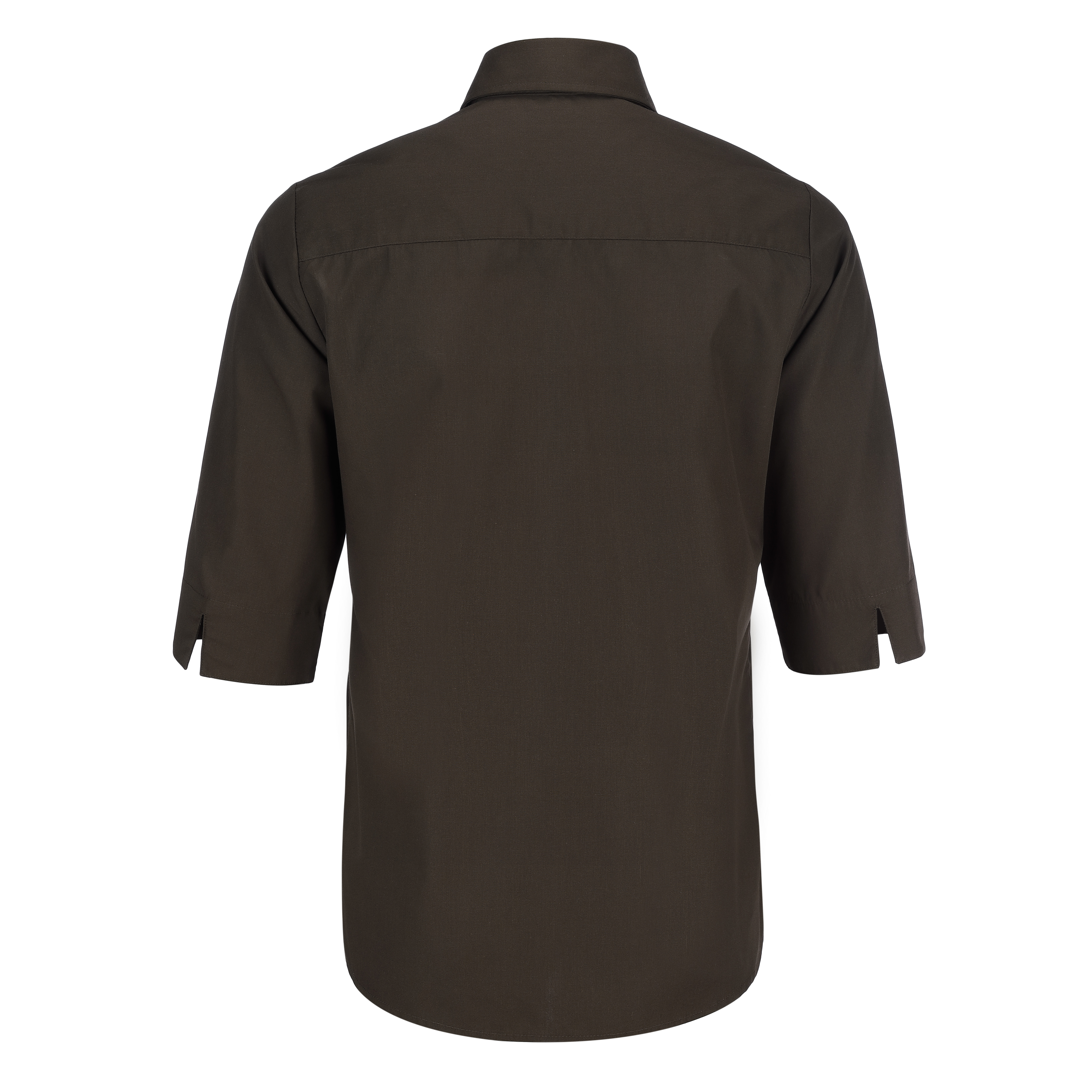 Damenbluse Laura, 3/4 Arm, braun, untailliert