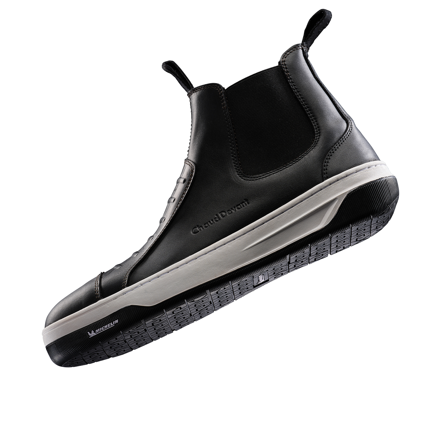 Schuhe Chefs Footwear Michelin all kitchen floors, mit Sicherheitskappe, high, black, 100% Leder