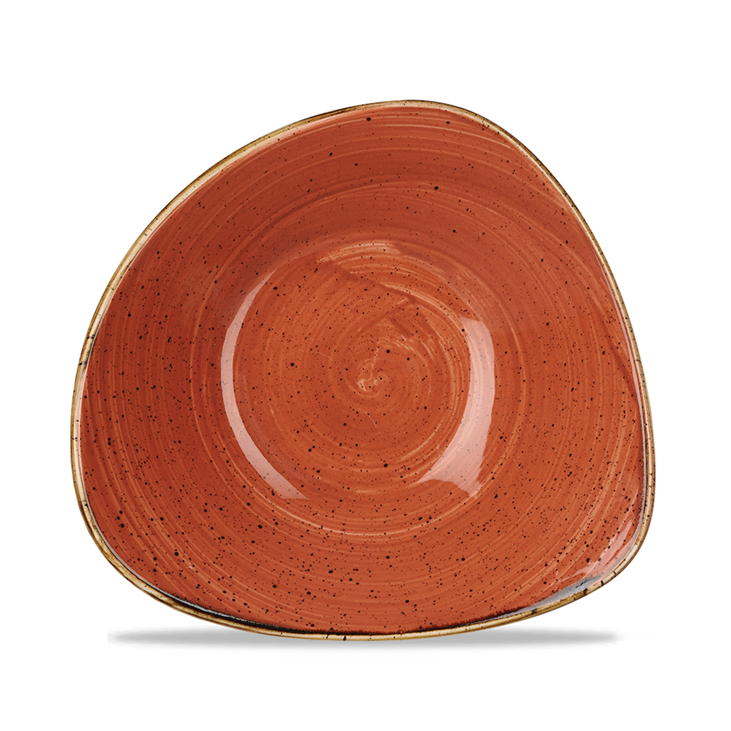 Triangle Bowl 15,3 cm, Stonecast Spiced Orange