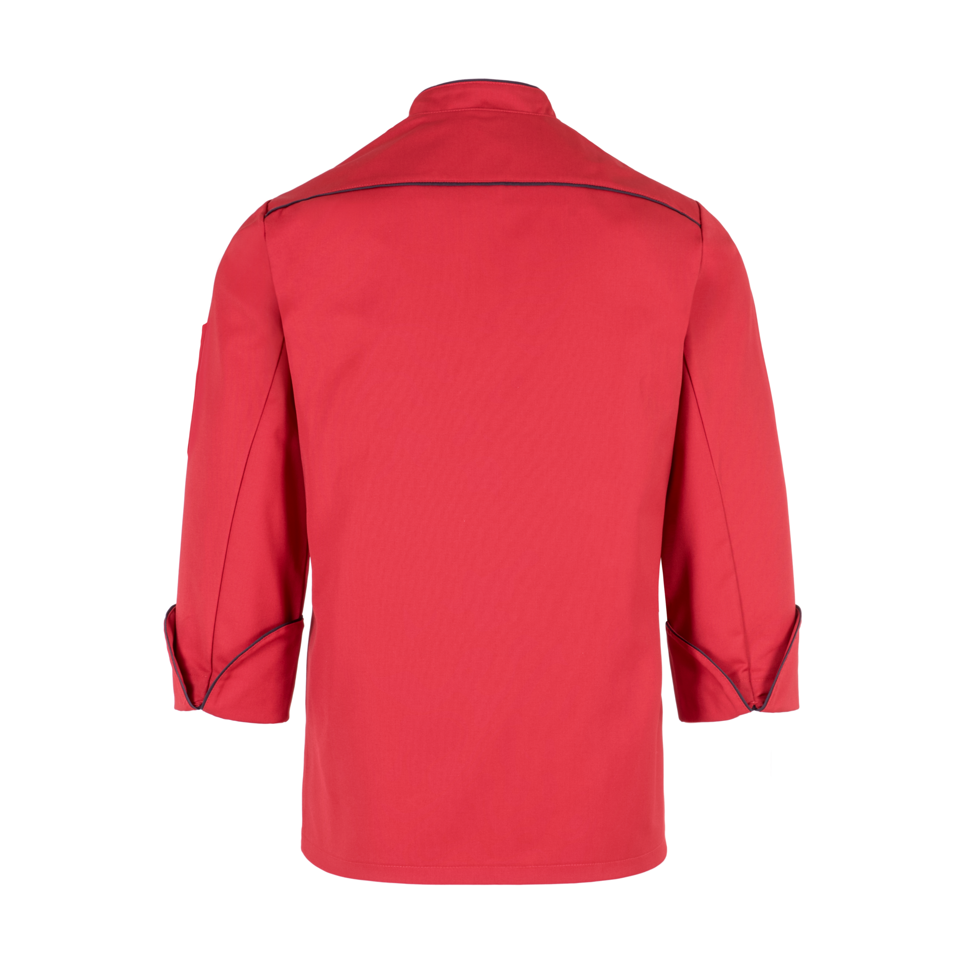 Koch-/Servicejacke CONSEPT Unisex hochrot/anthrazit