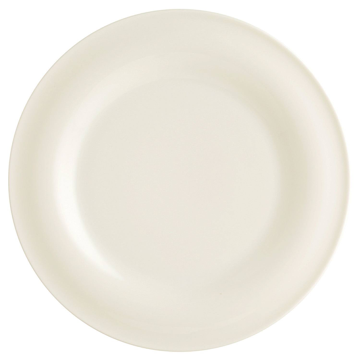Teller flach 26,0 cm mit Fahne, Maxim creme