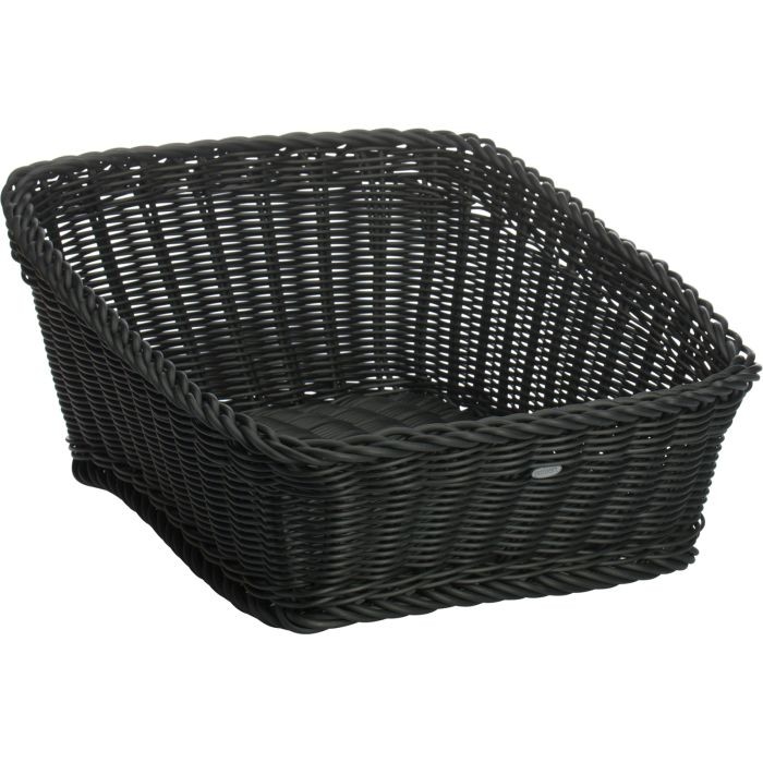 Präsentationskorb 42 x 50 x 14/24 cm (BxTxH), schwarz
