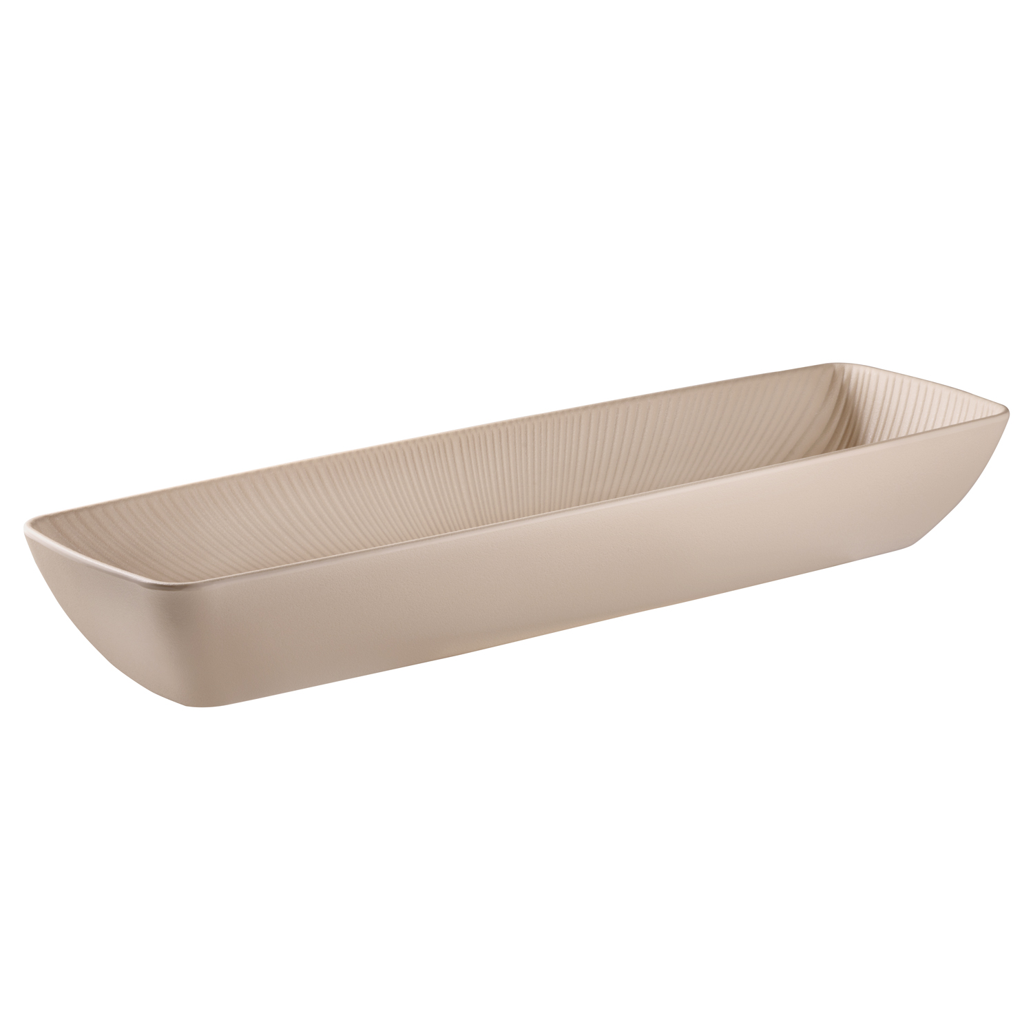GN 2/4 Schale -NERO- 53 x 16,2 cm, H: 7,5 cm, Melamin, sand