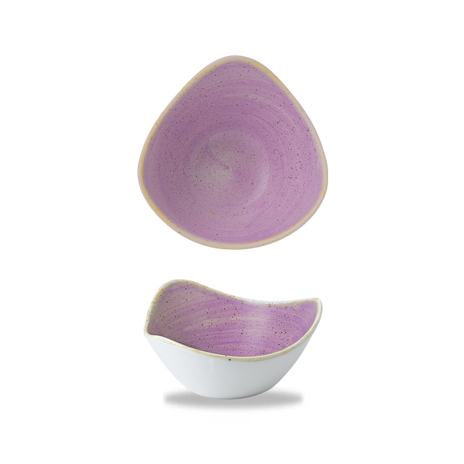 Triangle Bowl 15,3 cm, Stonecast Lavender
