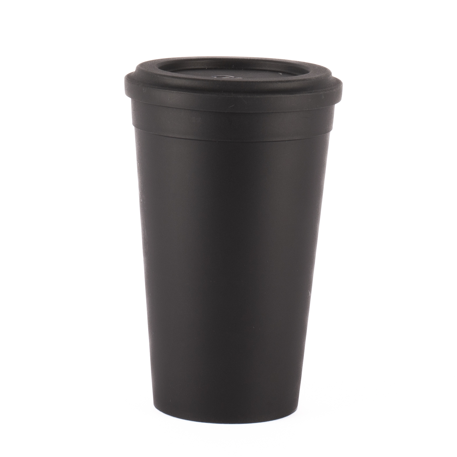 Kaffeebecher Mehrweg schwarz 400 ml