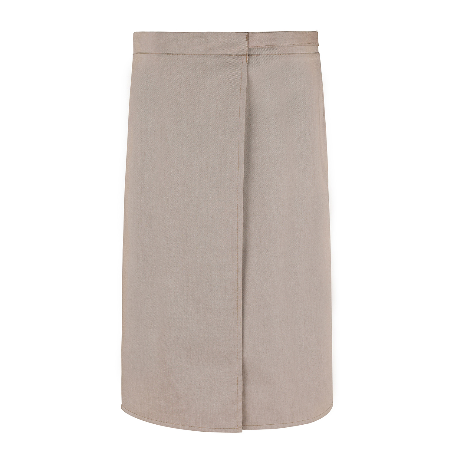 Wickel-Bistroschürze 80 x 125 cm, Jeanslook sand