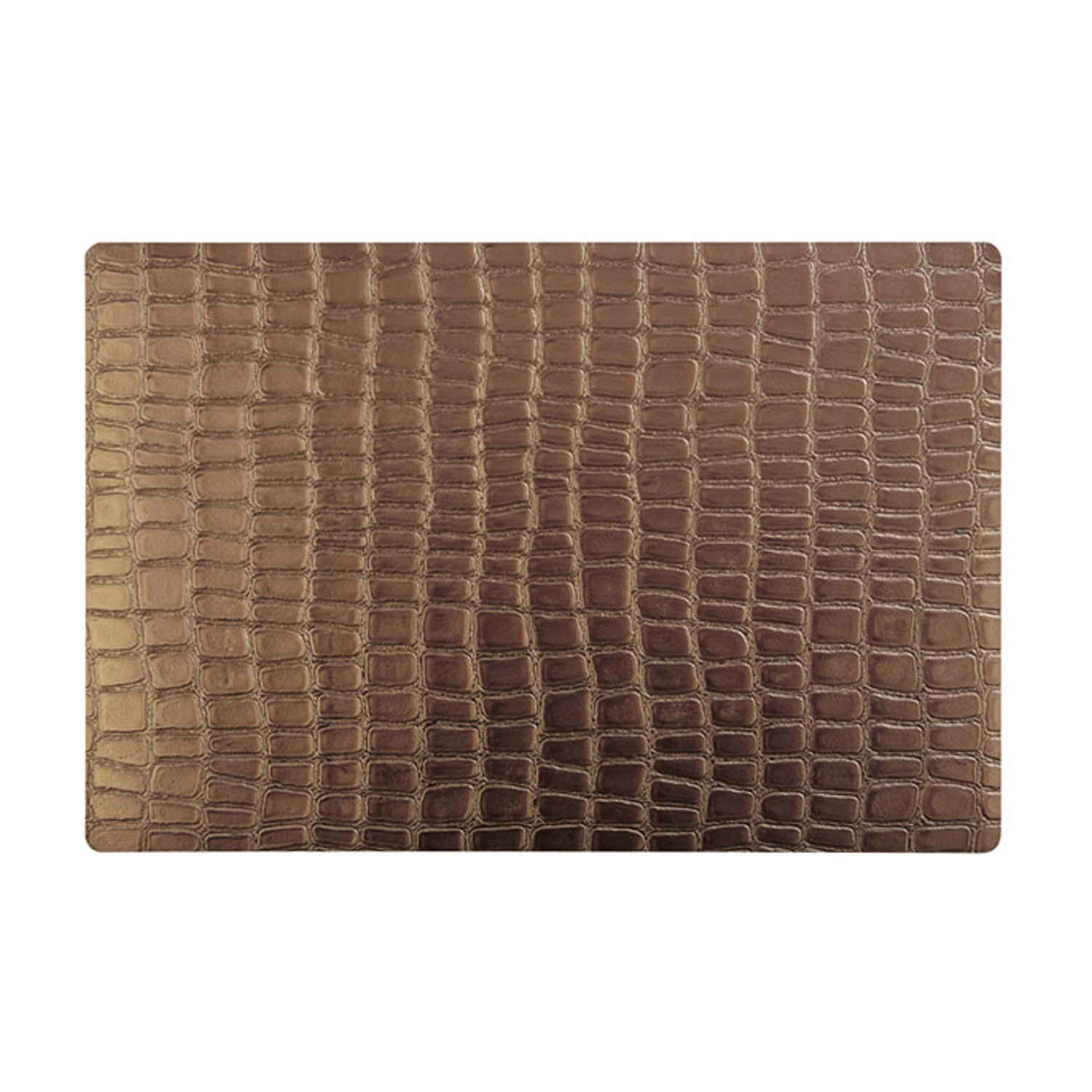 Tischset - kupfer -CROCO- 45 x 30 cm Kunststoff (EVA) 