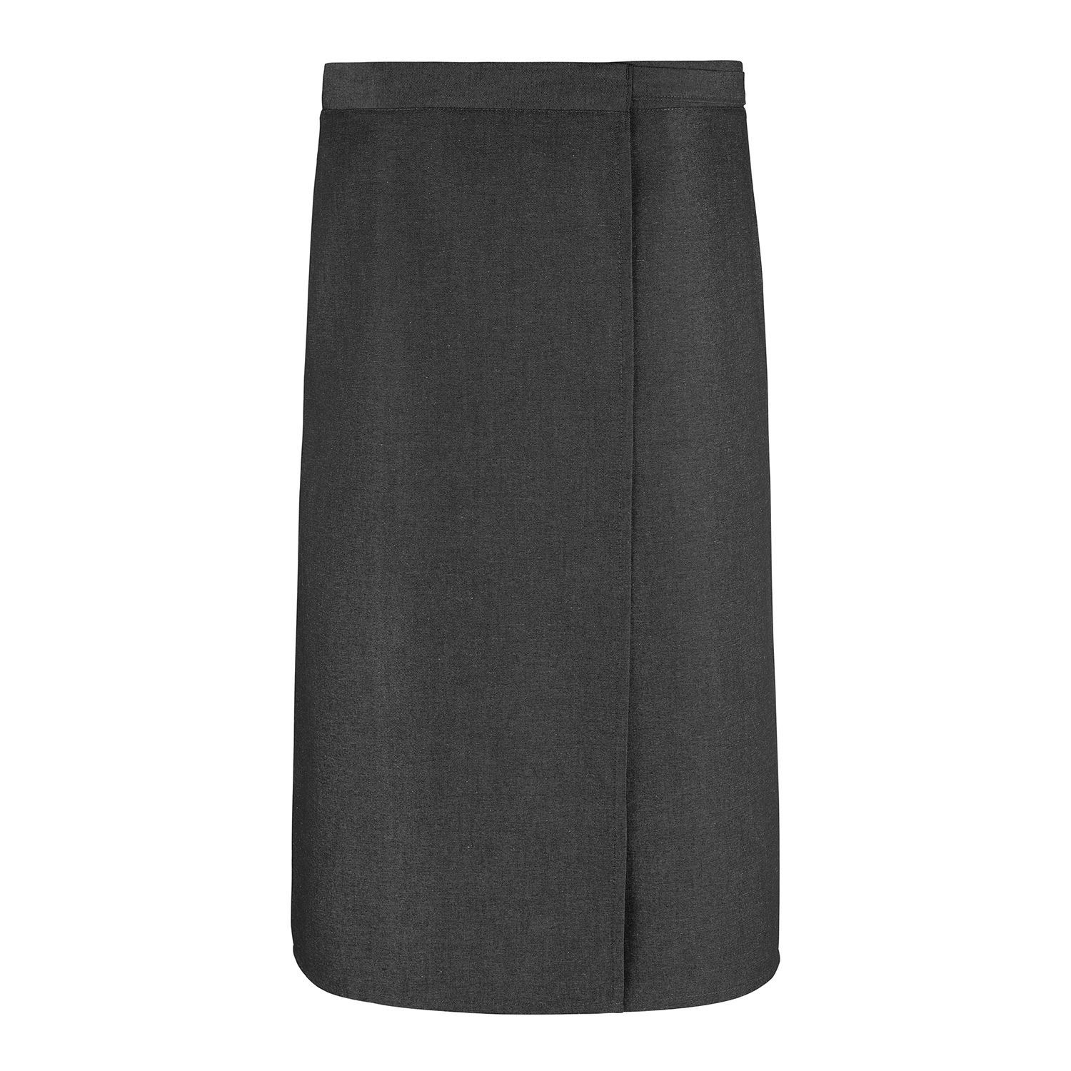 Wickel-Bistroschürze 80 x 125 cm, Jeanslook anthrazit