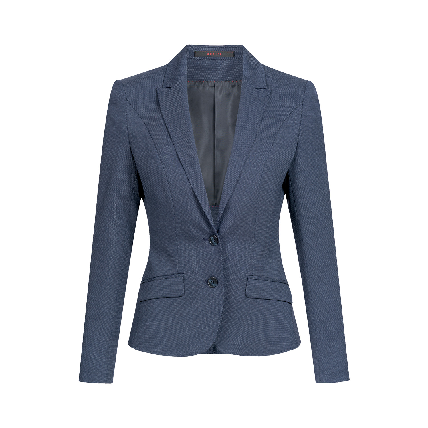 Damen-Blazer Slim Fit, Modern with 37,5, pinpoint marine